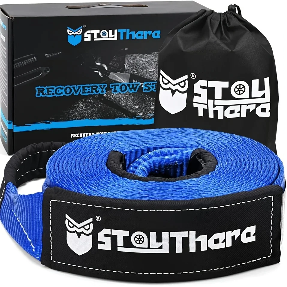 

Multi-functional Vehicle Tow Rope Rescue Kit for Various Emergencies: Stuck in Ditches, Deserts, Deep Pits, Snow, Mud, Etc. Includes a Heavy-duty Storage Bag to Hold All Towing Equipment. Each Rope Has a 10,000 Lb Working Load Limit and a 30,000 Lb