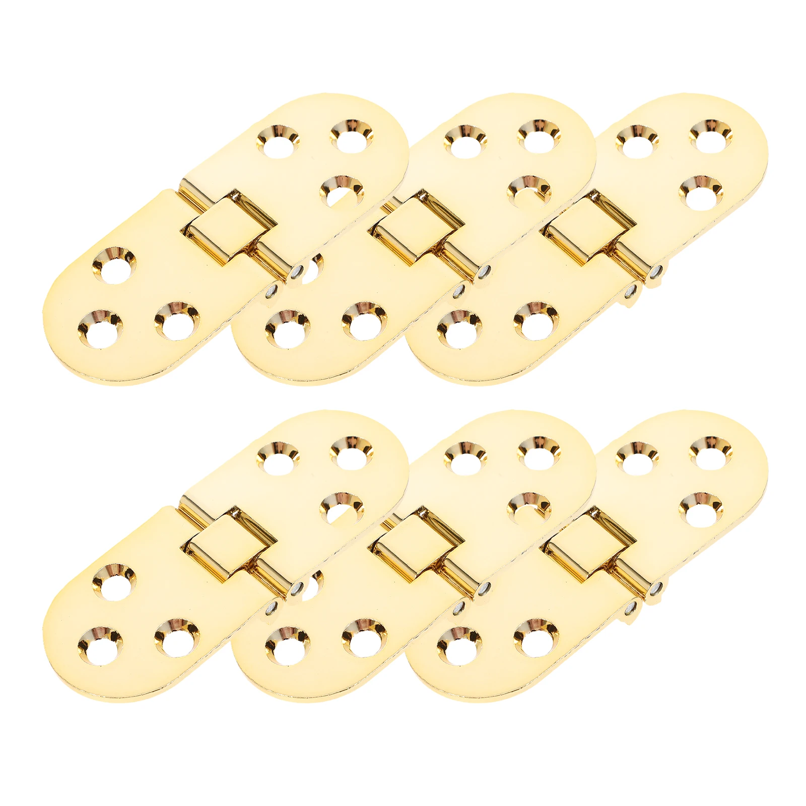 

6pcs Hinges Foldable Table Cabinet Close Cupboard Round Edge Small Door Replaceable Hidden Wall Mount Furniture