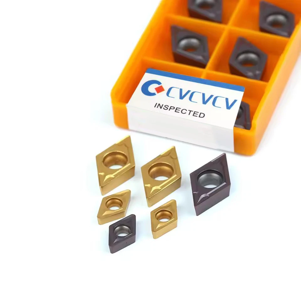

10 шт. токарные вставки серии DCMT DCMT070204 DCMT11T304 DCMT070208 DCMT11T308 лезвия с внутренним отверстием твердосплавные лезвия токарные инструменты с ЧПУ
