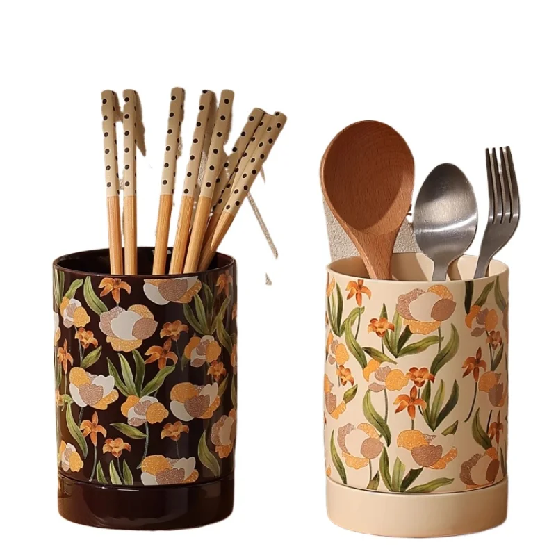 

Французский ящик для хранения палочек для еды, высококачественная бытовая кухонная столешница, ящик для палочек для еды, дренажная и керамическая кухня с защитой от плесени