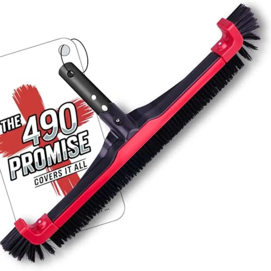 

ProTuff 22" Pool Brush Head Comes Sturdy Bristles, Tough on Algae, Dirt and Grime Cleans 3X Faster Extra-Wide Pool Scrubber Bru