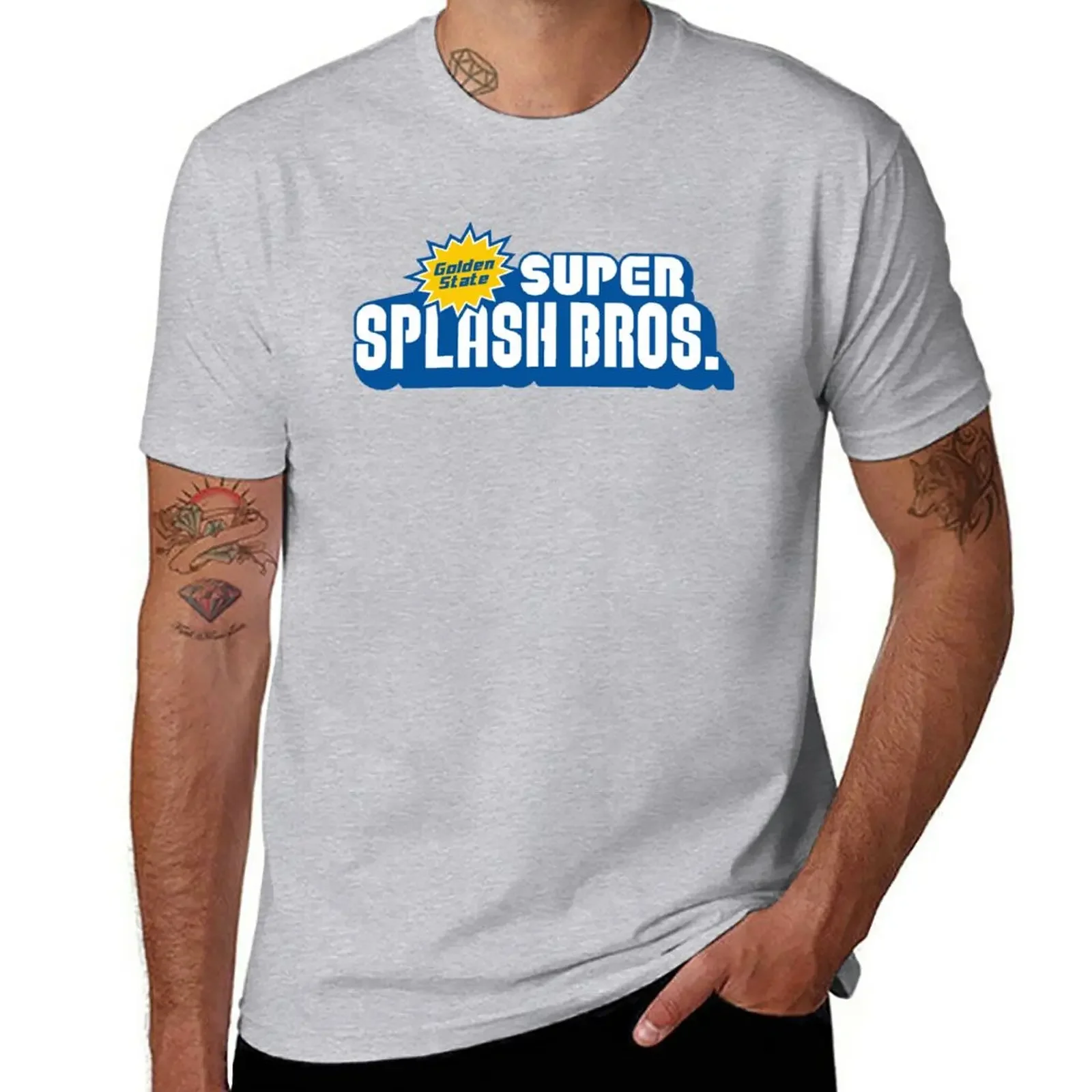 

New Super Splash Bros. T-Shirt T-shirt short Anime t-shirt hippie clothes mens t shirt graphic