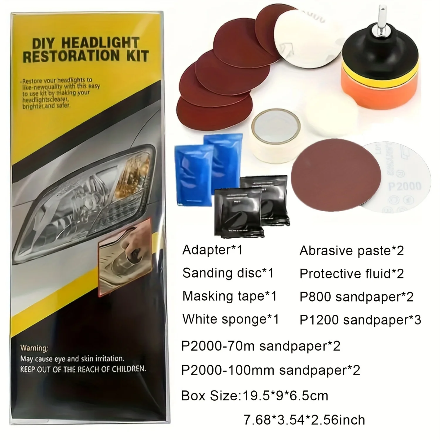 Car Headlight Restoration Polishing Kits Headlamp Repair Kits Car Light Polisher Cleaning Paste Car Paint Care Refurbish Agent