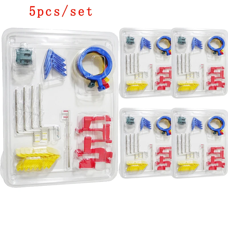 5Set Dental X-Ray Sensor Holder Sensor Positioner Dental Oral Kit Holder Complete Colorful Dentistry Equipment Tools