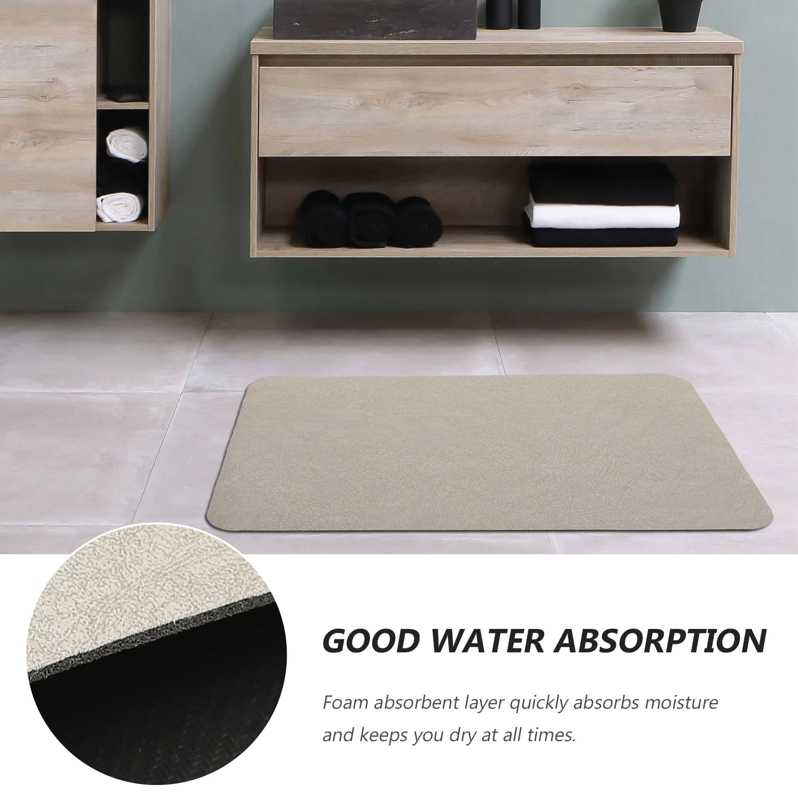 

Quick-drying Absorbent Pad Diatom Mud Non-slip Bath Rugs Bathroom Mats Water Absorption Anti-skid Ground Mat Home Floor Pad