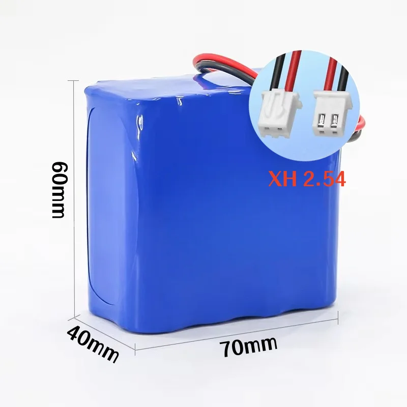 12V 18650 3S2P 9900mAh Battery 12V Rechargeable Lithium Battery Pack W/ BMS Backup Power Supply for CCTV Monitor Bluetooth.
