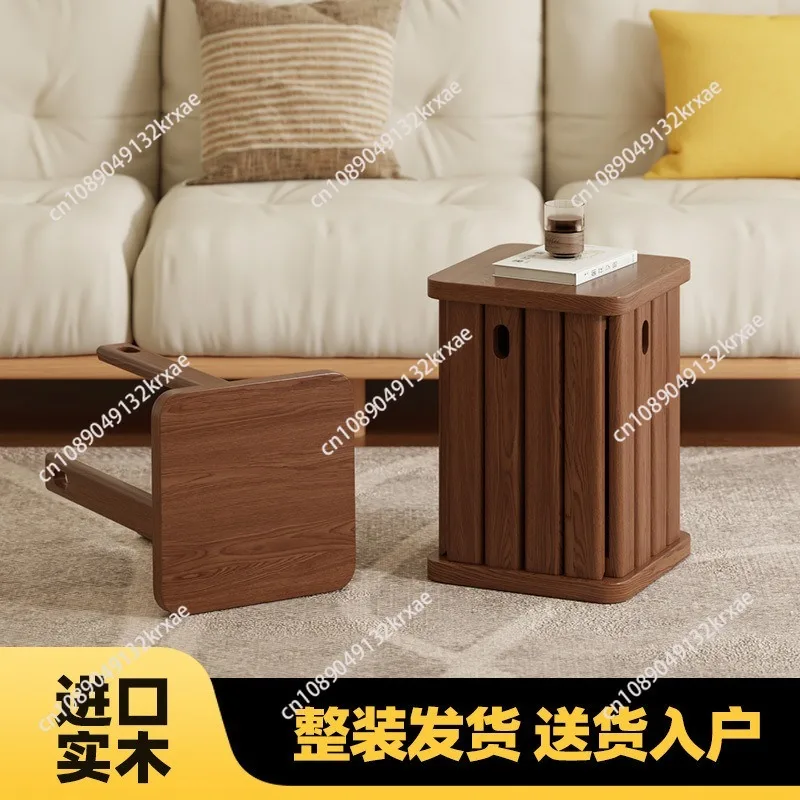 Solid wood stool household square bench living room multi-functional combination square stool creative stool