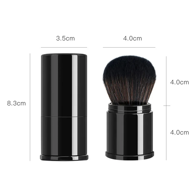 pink brushes Kabuki Portable retractable mini blusher brush powder brush with dust-proof cover Make-up for women