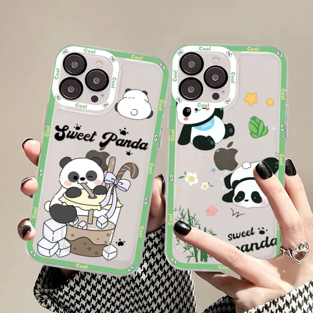 Cute Kawaii Panda Mousepad For Redmi 7 8 9 A For Redmi Note 5 7 8 9 10 11 Pro Max 4G 5G Funfas