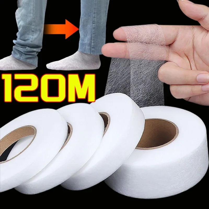 Klebeband zum Aufbügeln am Saum für Hosen, selbstklebendes doppelseitiges Stoffband für Hosen, Kleidung, Vorhänge, Reparatur von DIY-Nähzubehör