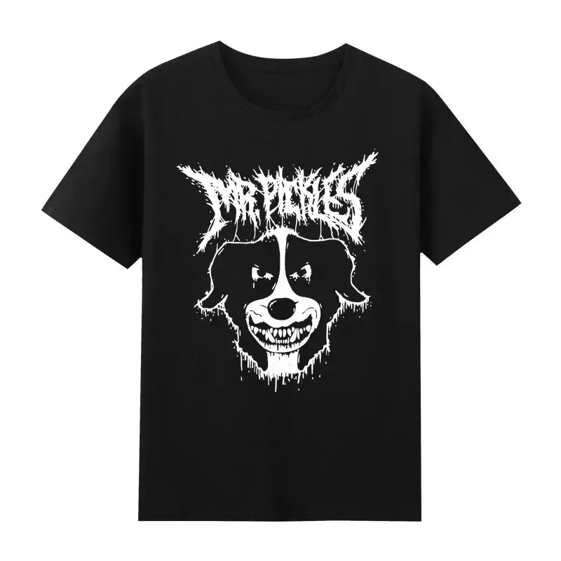 2025Cartoon Mr Pickles T Shirt women Soft Collie Dog T-shirt O-neck Short Sleeved Funny Tv Adult Adultswim Mature Dog Evil Satan