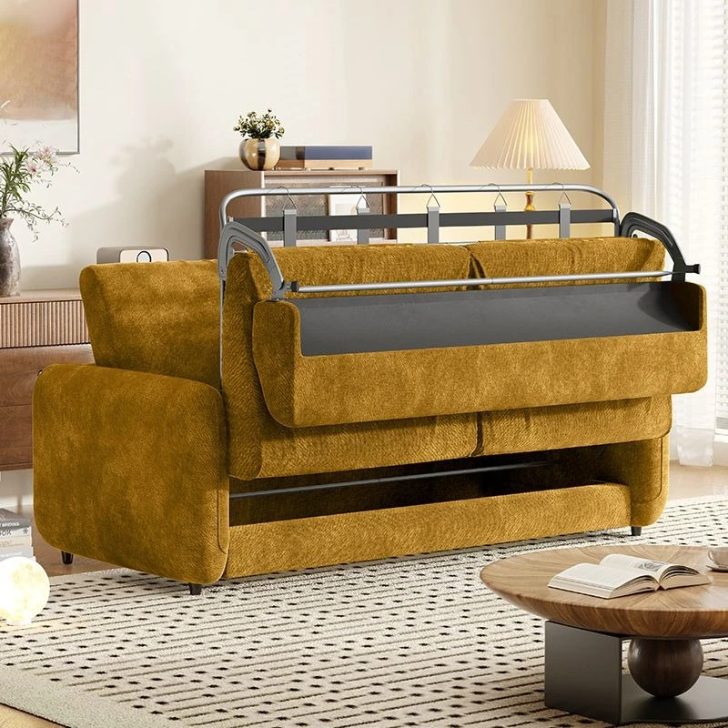 Sofa bed with mattress foldable integrated dual-purpose small apartment multi-functional living room single double sofa bed