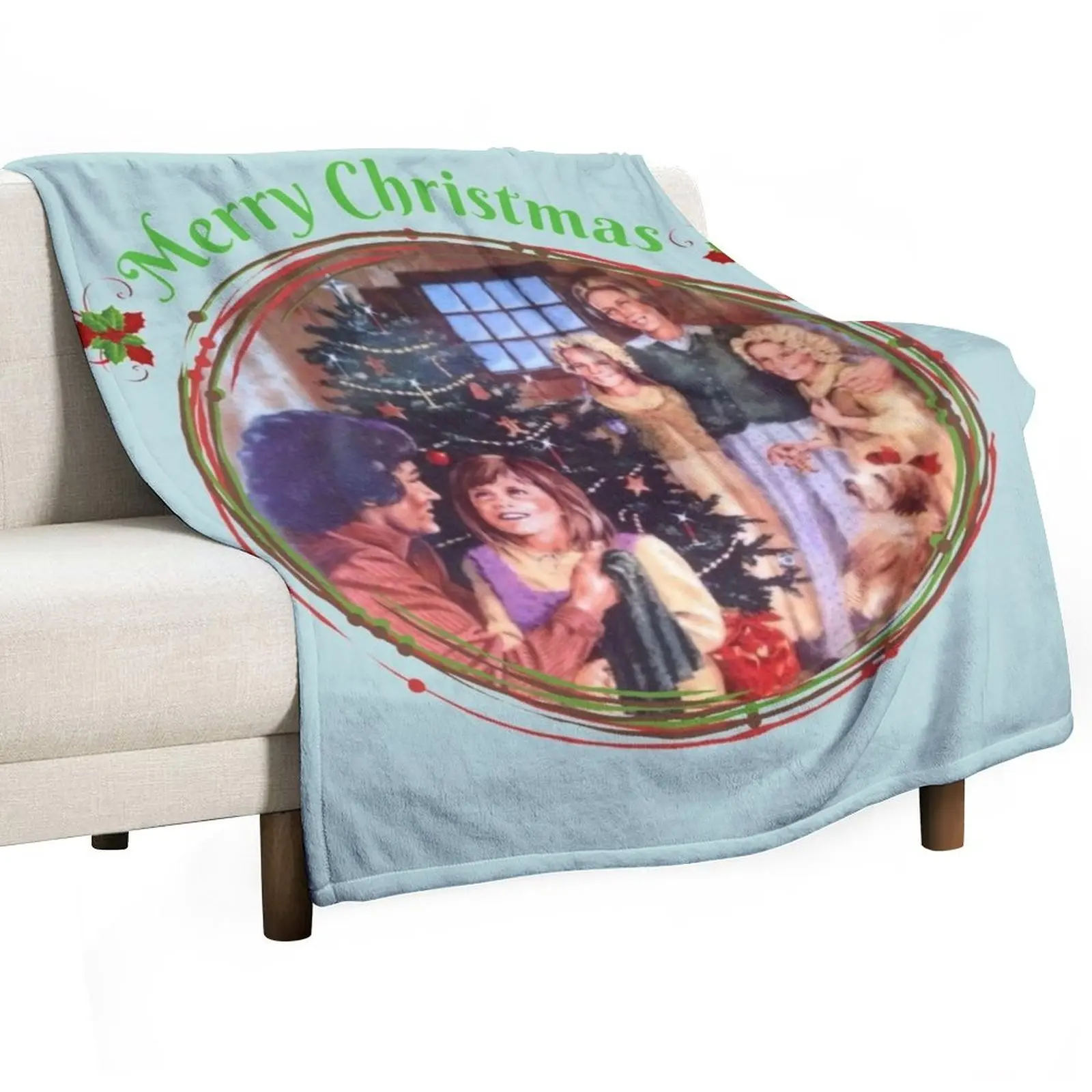 

Christmas Little House on the Prairie Throw Blanket Summer Cool Breathable Blanket for Sleeping