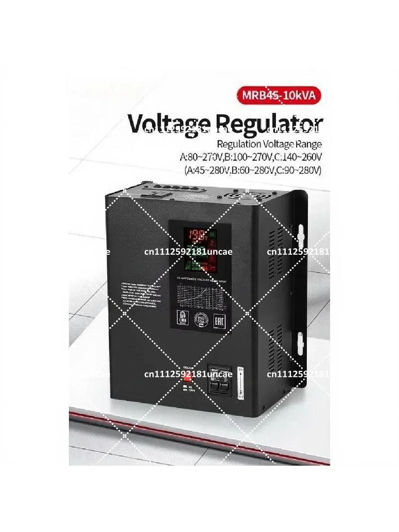 10KVA Automatic Voltage Regulator Stabilizer 220V 8KW 10KW Wide Input 90-280V 140-270V AC 50Hz 60Hz