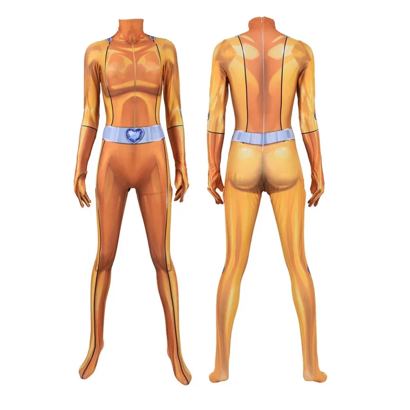 

COSda@Cartoon Totally Spies Cosplay Bodysuit for Women Girls Clover Ewing 3D Printed Halloween Costumes Alexandra Christmas Outf