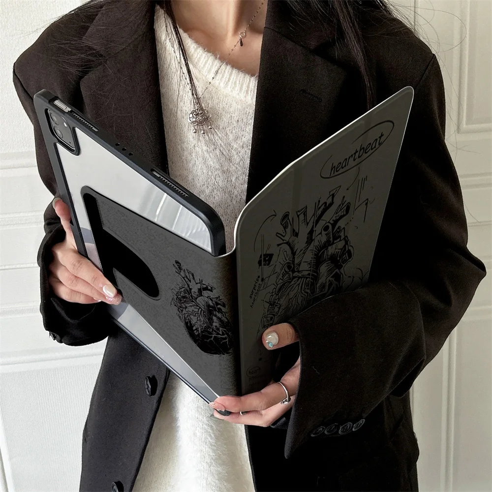 

360 ° Вращающийся складной чехол для легкой защиты вашей подушечки: совместим с iPad Air 6, Air 5,4,10,2024, air m3/a16 2025