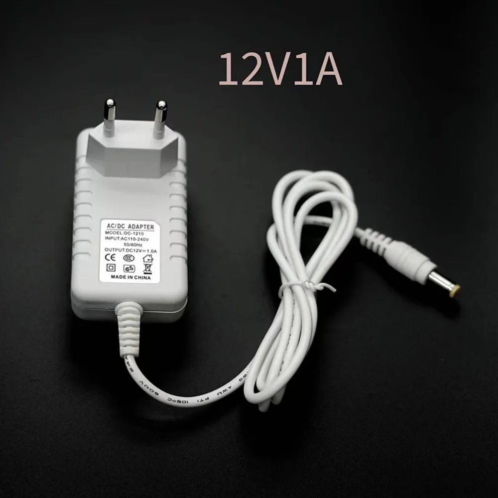 DC12V 1A 2A 3A Adapter Cấp Nguồn Vỏ Trắng 12V Máy Biến Áp Cho Đèn LED Dây Dây Đèn LED Dài Trợ Sáng đèn Lái US / EU