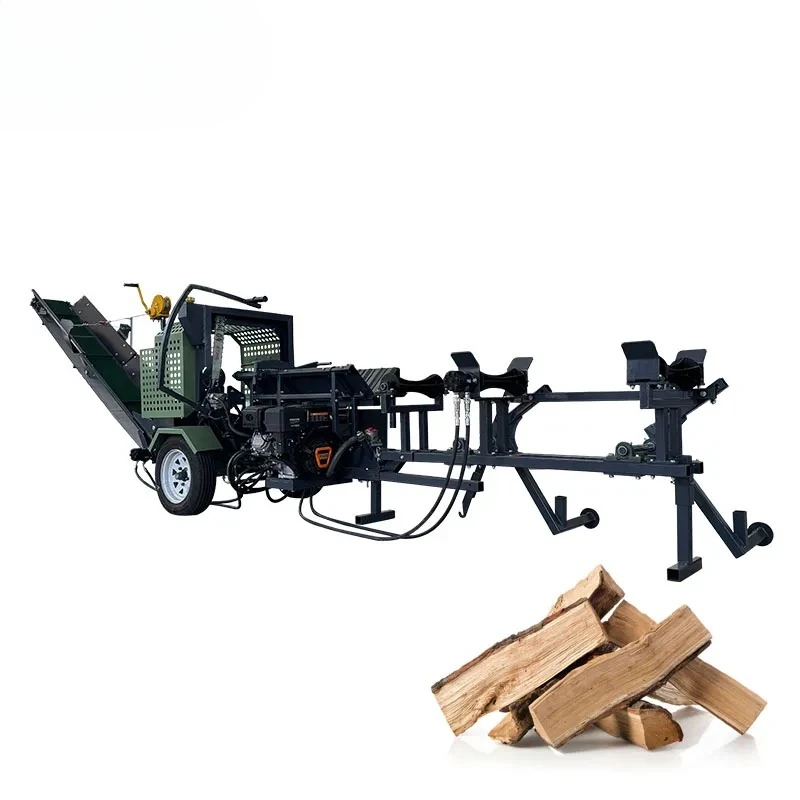 

15T Mobile Wood Processor with Hydraulic Woodworking Firewood Processor Forestry Machinery Woodworking Processor with Log Lift
