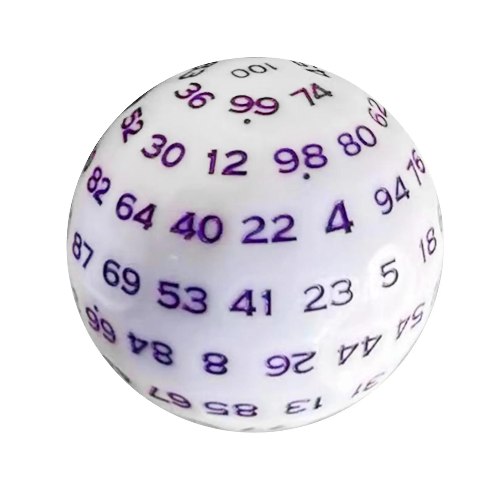 Dados acrílicos poliédricos D100 48mm accesorio esencial para juegos herramienta matemática para juegos de dados de mesa