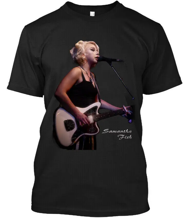 NWT Samantha Fish American Guitarist Musician Classic Art Vintage T SHIRT S 4XL