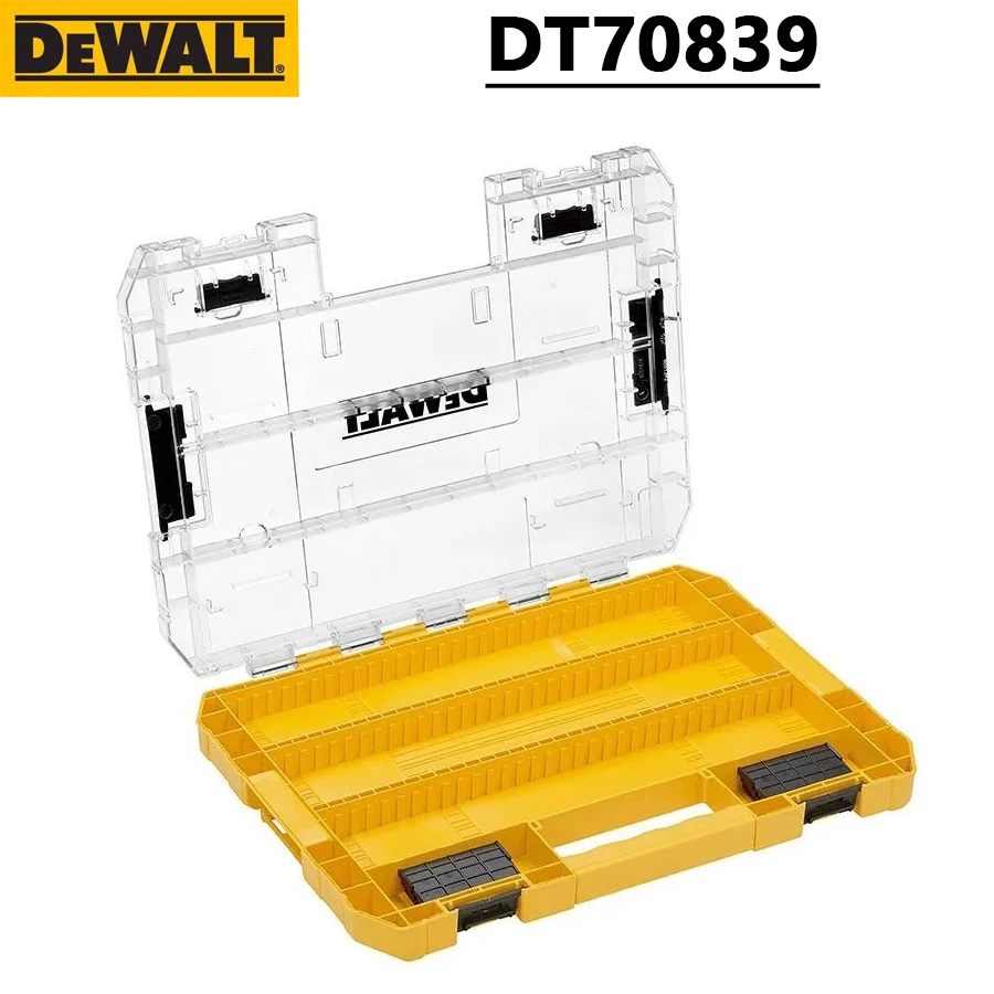 DEWALT DT70839 Large Tough Case (Empty) + 6 Dividers TSTAK System Multifunctional Stackable Detachable Partition Tool Box