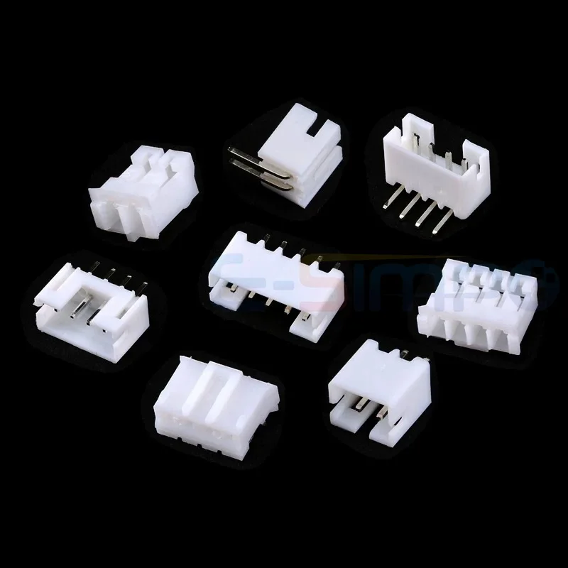 100pcs PH 2.0mm 2P Plug 2.0mm Pitch 2 Pin Male and Female Housing Header Connectors Electric Cable Electrical Wire Connector