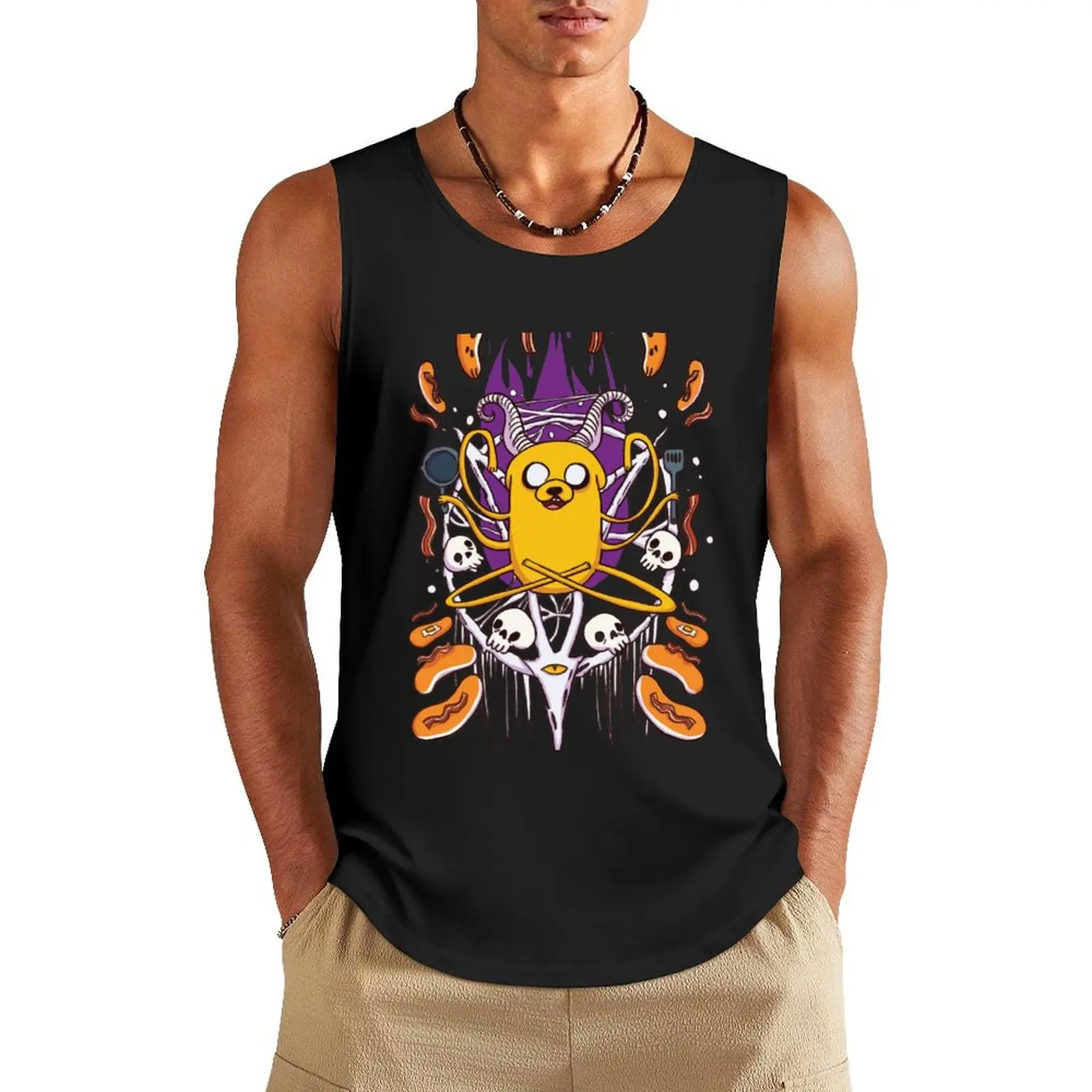 Speck Pfannkuchen Tank Top männlich Top ärmellose Gym Shirt Mann Fitness Gym Shirt Männer Männer Gym T-Shirts