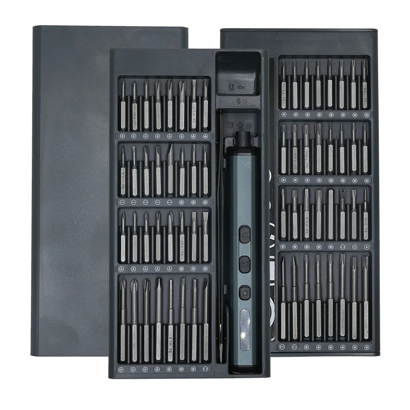 Professional Mobile Phone IPad Repair Tool 68 IN 1 Precision Electric Screwdriver Set 5 Levels Adjustable Comes Fill Light