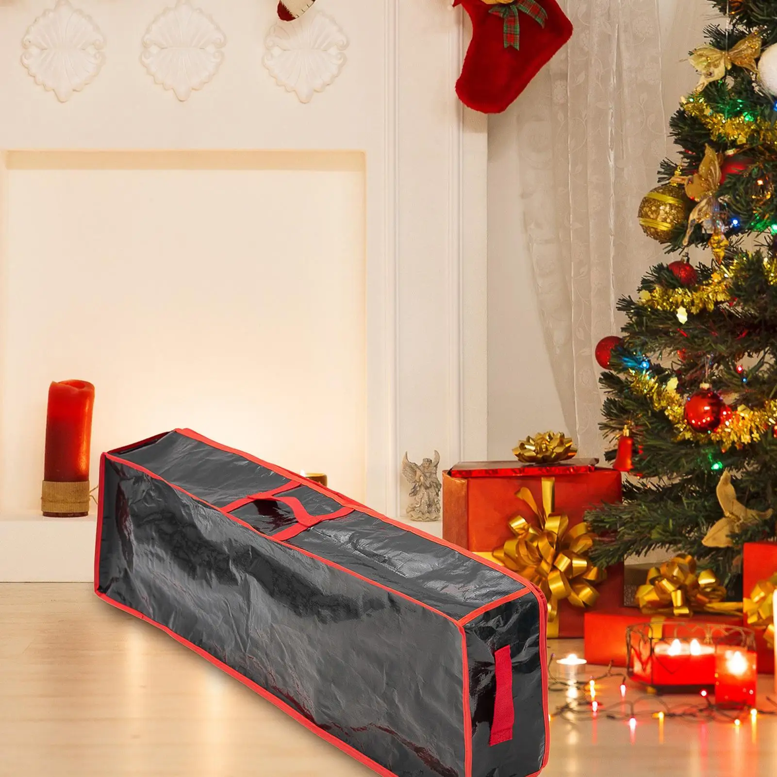 Wrapping Paper Holder Large Boxes With Handle Wrapping Paper Container With Interior Pockets For Home Underbed Basement Garage