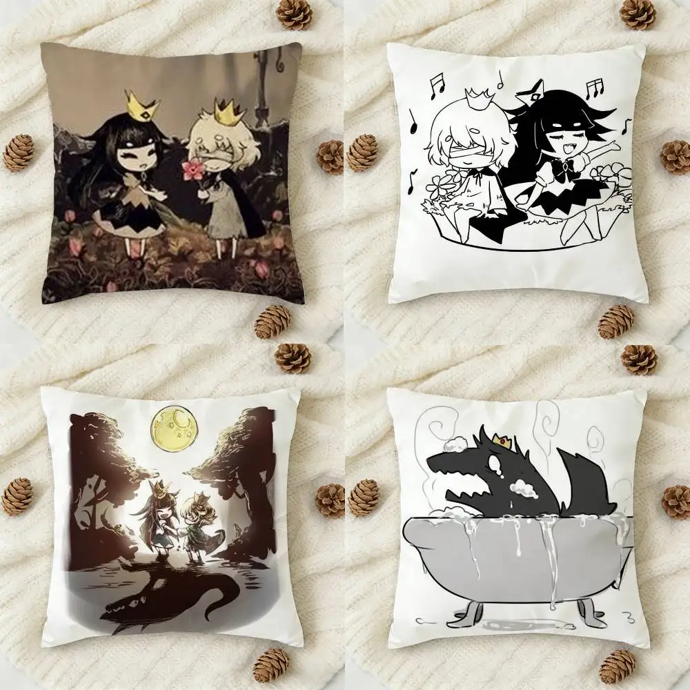 L-Liar Princess And The Blind - Funda de cojín decorativa cuadrada con estampado de doble cara para sofá, sala de estar, decoración del hogar