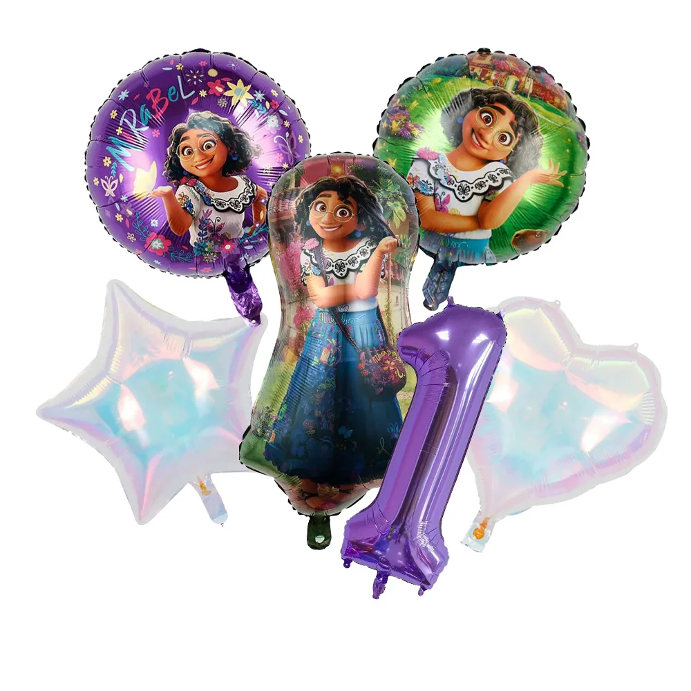 

Disney Encanto Mirabel Birthday Decoration Isabella Paper Plates Cups Balloons Gift Bags Baby Shower Kids Favors Party Supplies