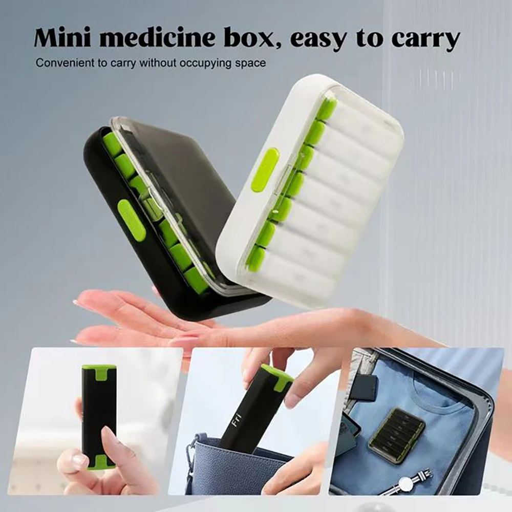 New Travel Waterproof Pill Box Distribution Pill Organizer 14 Grid Am Pm Pill Organizer 7 Days A Week 2 Times A Day