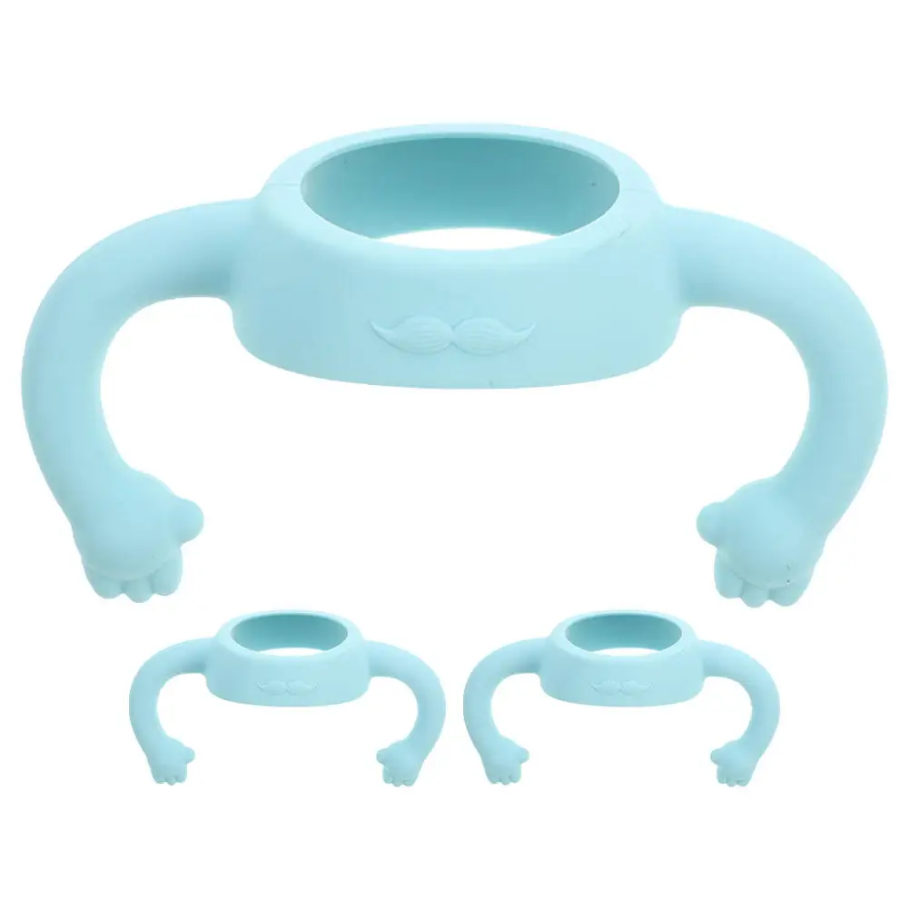 

3Pcs Silicone Baby Bottle Handles Easy to Grip Comfortable for Newborn Infant Toddler Feeding Bottles Simple to Clean Use
