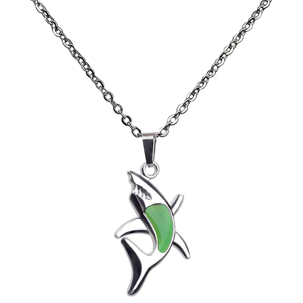 

Zinc Alloy Thermochromic Necklace Magic Mood Stone Pendant Fashion Jewelry Set with Stainless Steel for Elegant Occasions
