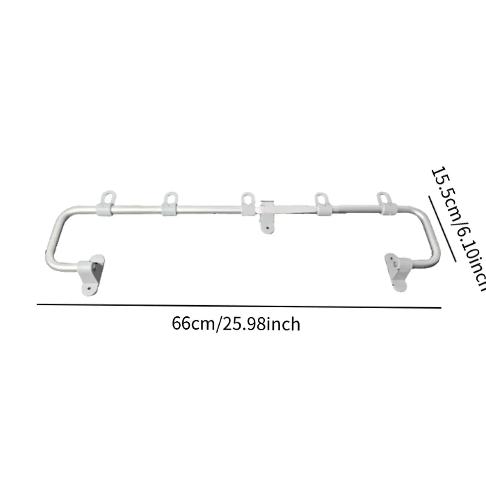 رف ملابس قابل للطي للحمام RV ملحق عام مضاد للانزلاق من الألومنيوم