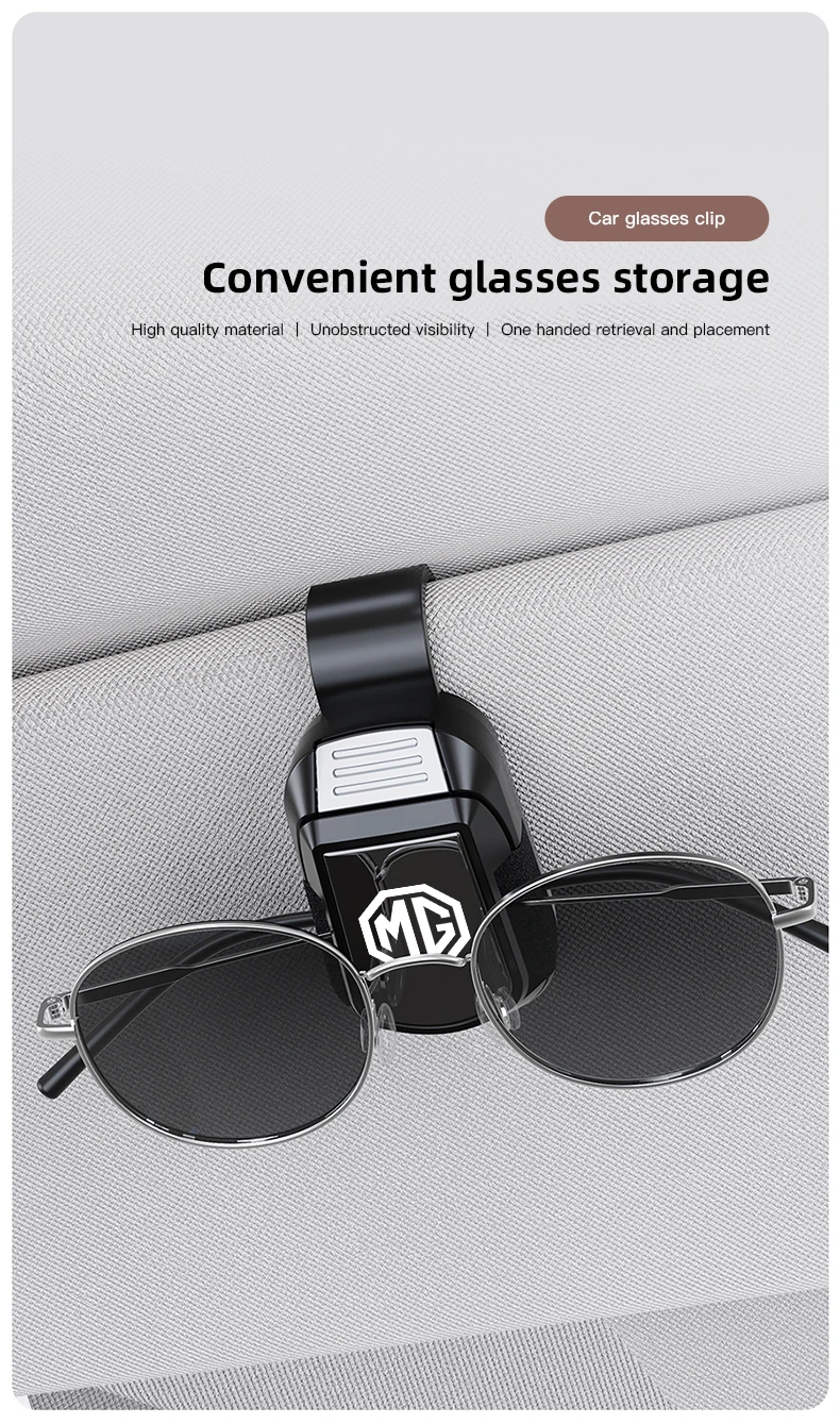 Auto Brille Sonnenbrille Lagerung Clip Sonnenblende Klemme Für MG 7 6 5 ZS MG4 EV ONE Cyberster HS MG3 EZS GT GS 3SW MARVEL R Skorpion – Detail 3