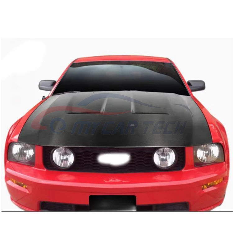 

2025 new For Ford Mustang 2005-2009 Carbon Fiber Hood Bonnet Engine Cover Bodykit