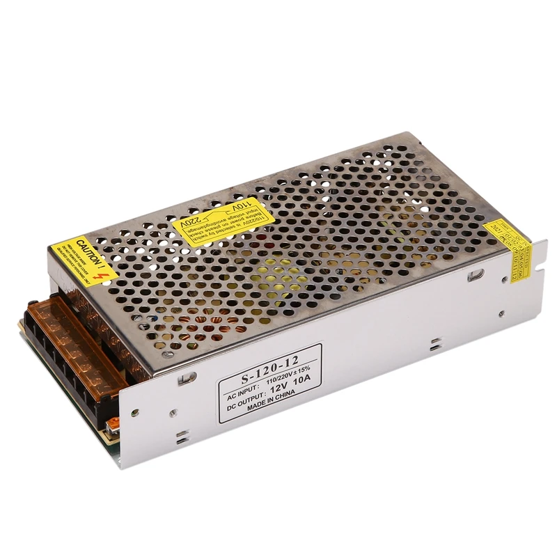 Hot 12V 10A Power Supply Switch Transformer 120W LED Power Adapter Switch Driver untuk LED Strip CCTV
