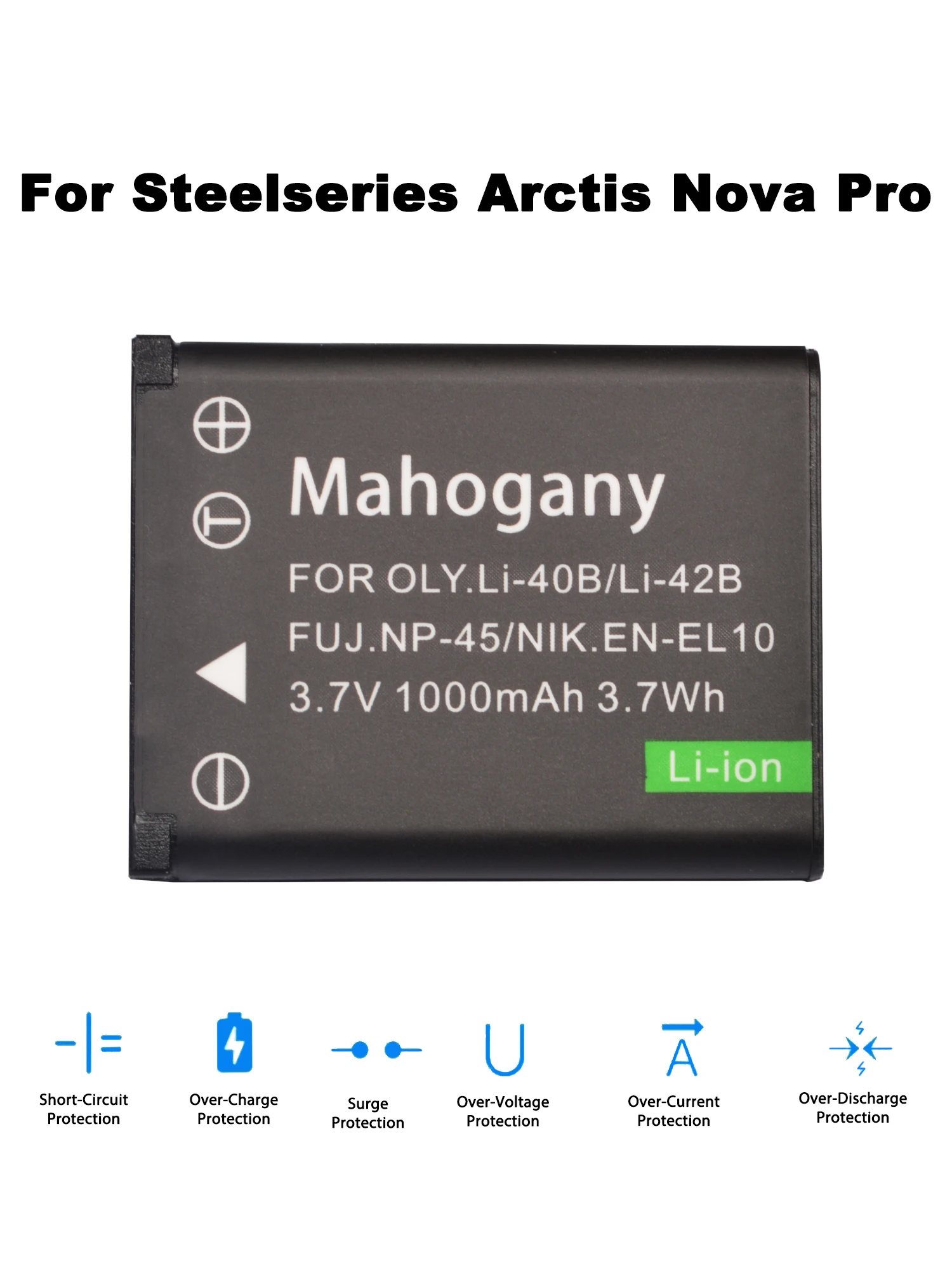 3.7V NP-45 1000mAh Replacement Battery For Steelseries Arctis Nova Pro Wireless Game Headset Bluetooth Headphones Batteries