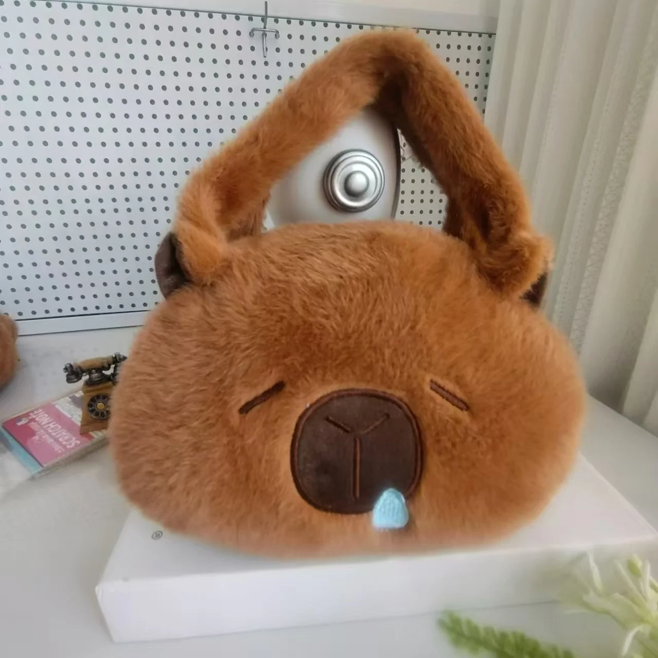 Capibara Winter Pluche Handtas Kawaii Dolfijn Cartoon Schoudertas Meisje Paar Geschenken Pop Kleine Tassen 2024 Nieuwe Kerstcadeau