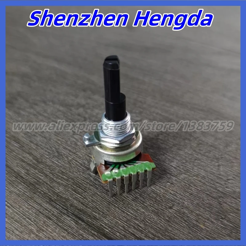 1 Piece 161 Type Vertical Dual Channel Potentiometer B1K B5K B10K B20K B50K B100K D Handle Length 25mm 6-pins