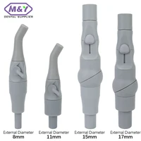 Ventosa giratoria Universal para Saliva Dental, mango de succión de 17/15/11/8mm, conexión fuerte, succión baja, Autoclavable, puntas de cabeza