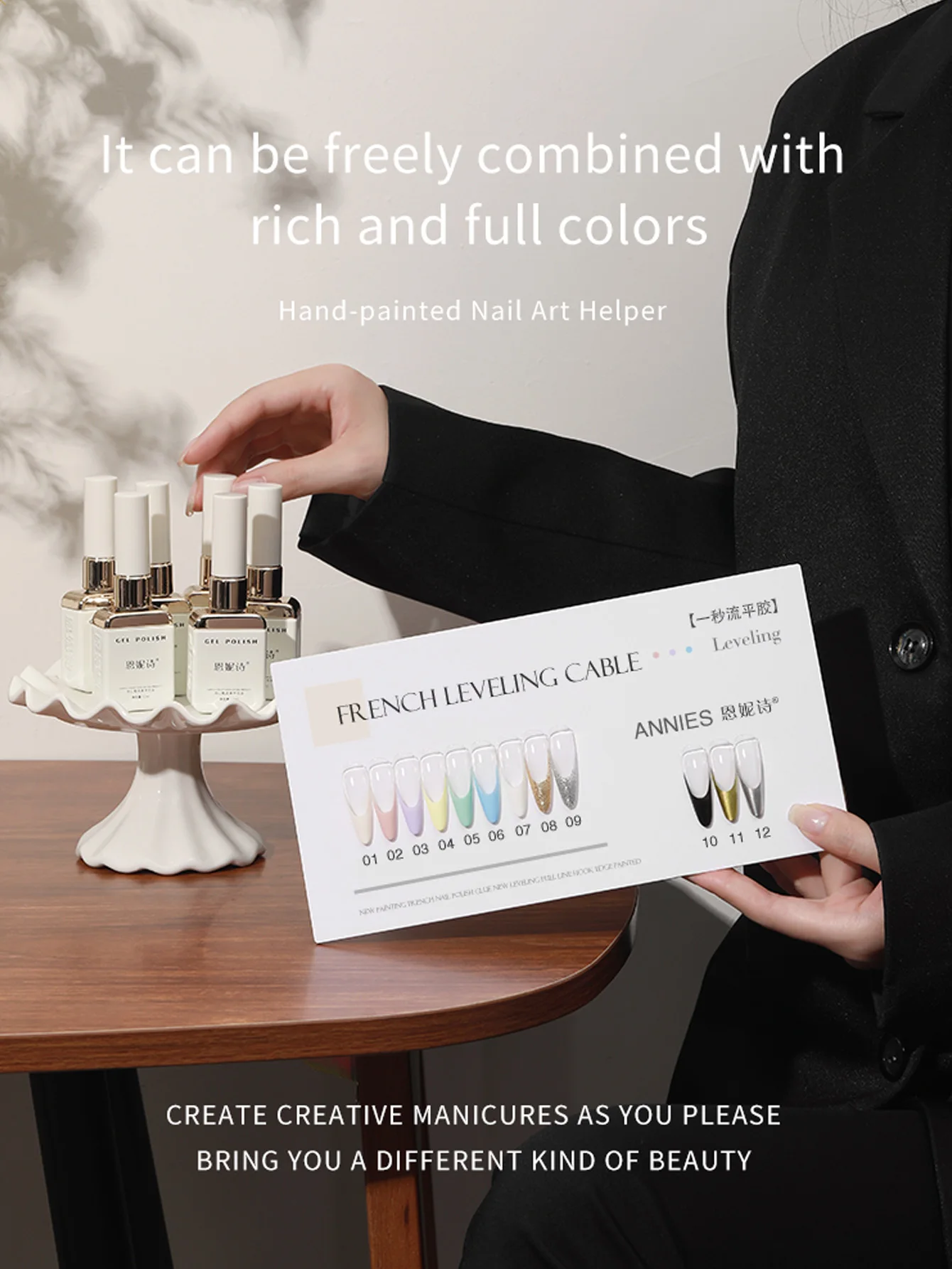 12 مللي ثانية واحدة تدفق التسوية الفرنسية مانيكير هلام البولندية نموذج عالية التشبع مخطط اللوحة هلام حصري لصالون الأظافر