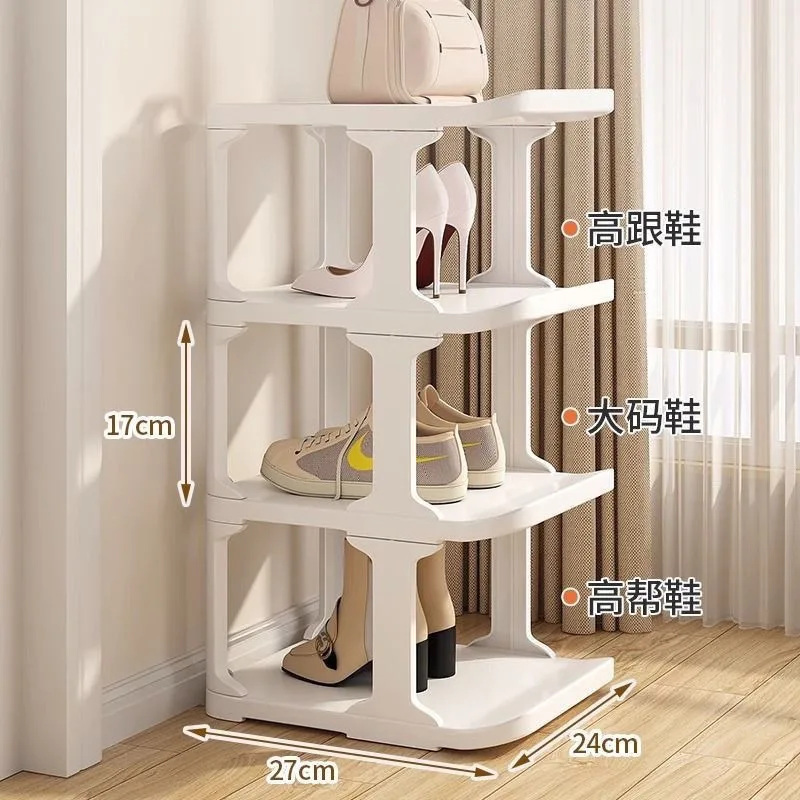 Shoes Rack Multi-layer Standing Plastic Assembled Foldable Shelf Detachable Porch Storage Removable For Wall Corner Shoe Cabinet