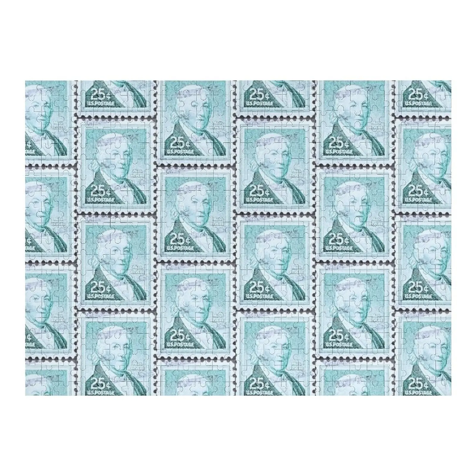 

Paul Revere Vintage Postage Stamp Jigsaw Puzzle Custom Name Child Toy Name Wooden Toy Toddler Toys Custom Wooden Name Puzzle