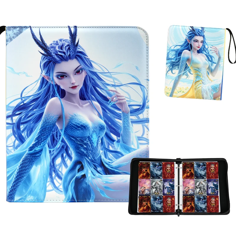 400/900 قطعة أنيمي الكرتون Nezha بطاقة تخزين كتاب تسعة شبكة سستة الجلود آو تشغيل بطاقة كتاب ماجيك بوي التجوال البحر
