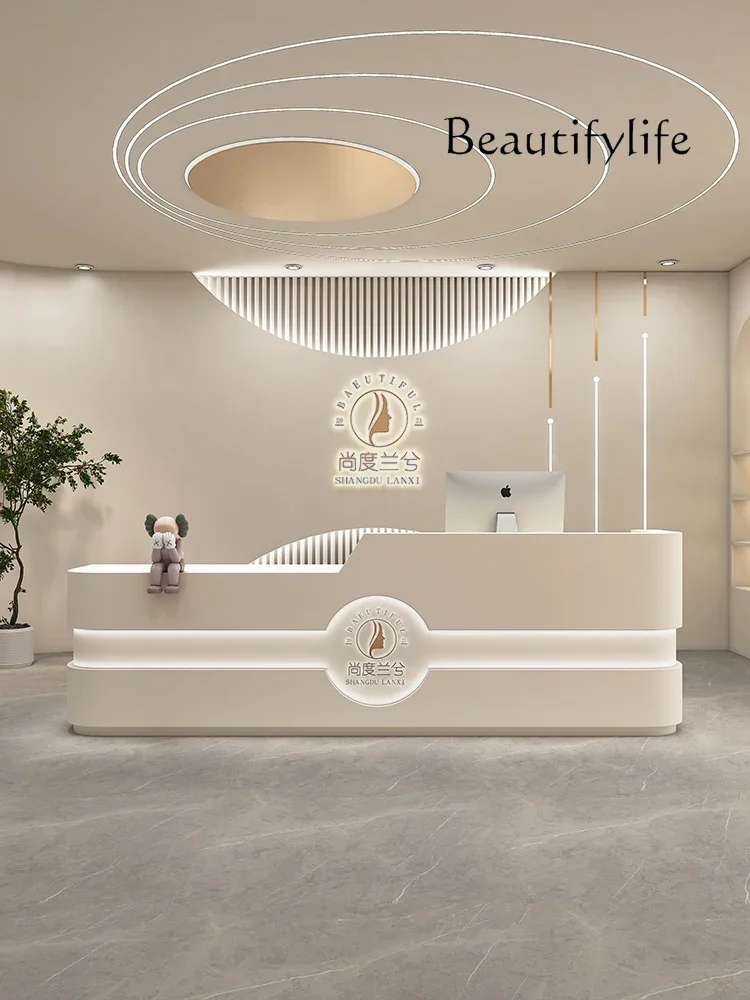 

Nordic Company Stylish and Personalized Reception Desk Beauty Salon Women's Clothing Store Cashier