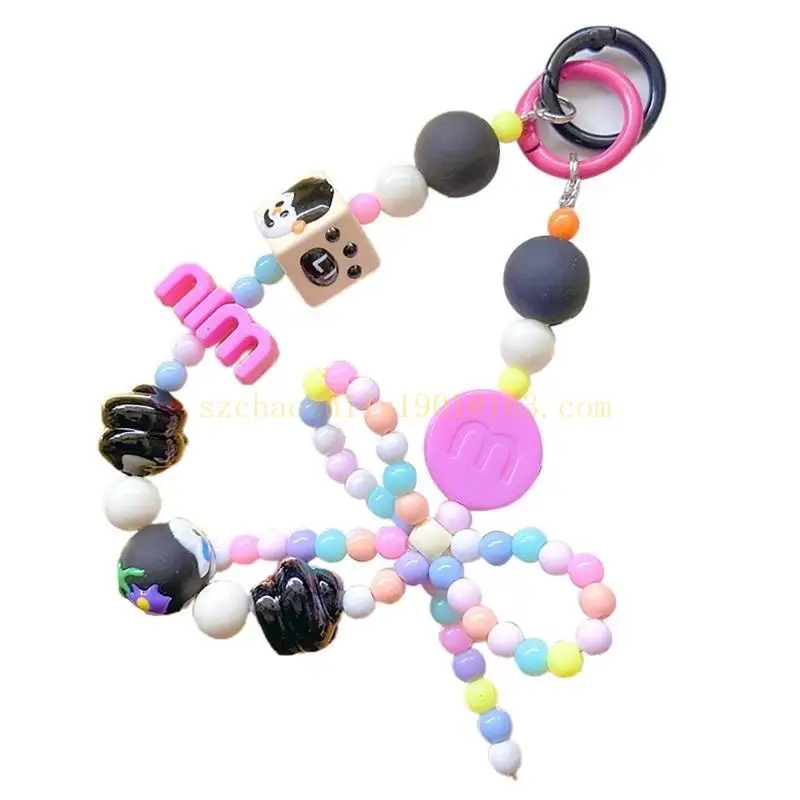 

62KA Phone Chain Strap Bracelet Pendant Cellphone Lanyard for Friend Family Coworkers