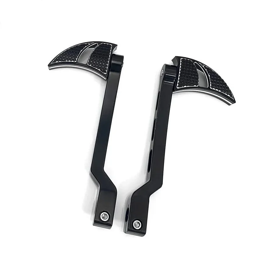 Black Blade Heel toe Shift Levers pegs For Harley Touring Softail trike street road king electra glide 1990-up