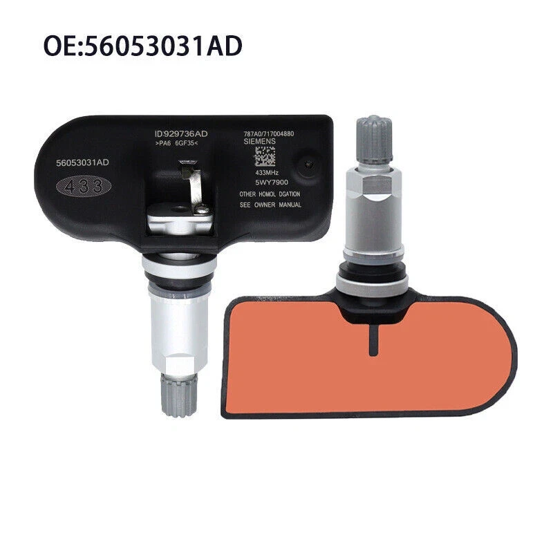 4PCS 56053031AD TPMS Sensore di monitoraggio della pressione dei pneumatici 433MHZ per Chrysler 300C Sebring Dodge Charger Jeep 56053031AC 68078768AA